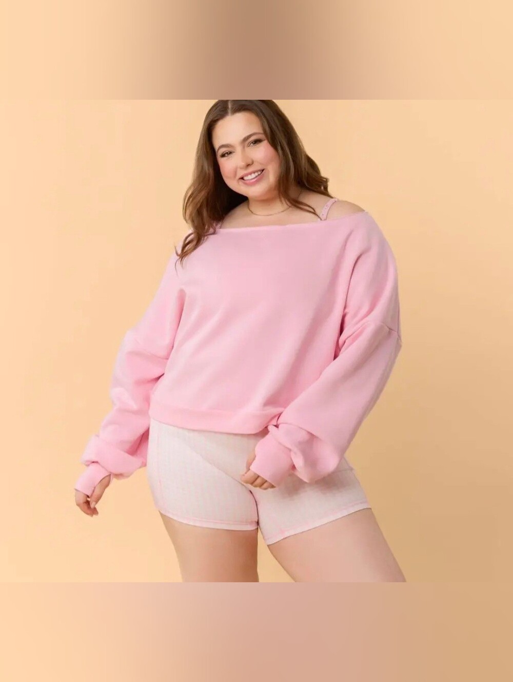 Blogilates Women's Dance Studio Off the Shouldehirt Sweatshirt